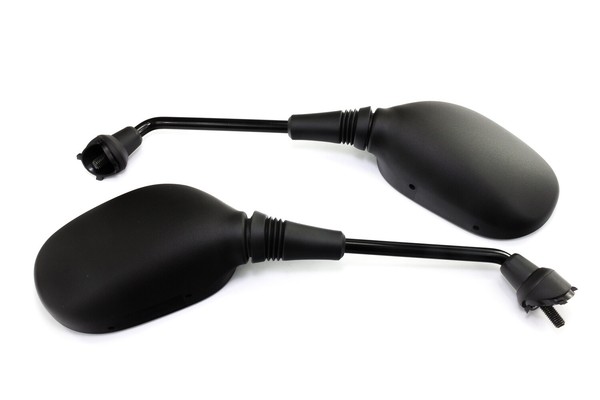 Spiegel Paar Schwarz E- GeprüFt FüR MBK YP 125 Skycruiser Yamaha YP 250 R X- Max-image