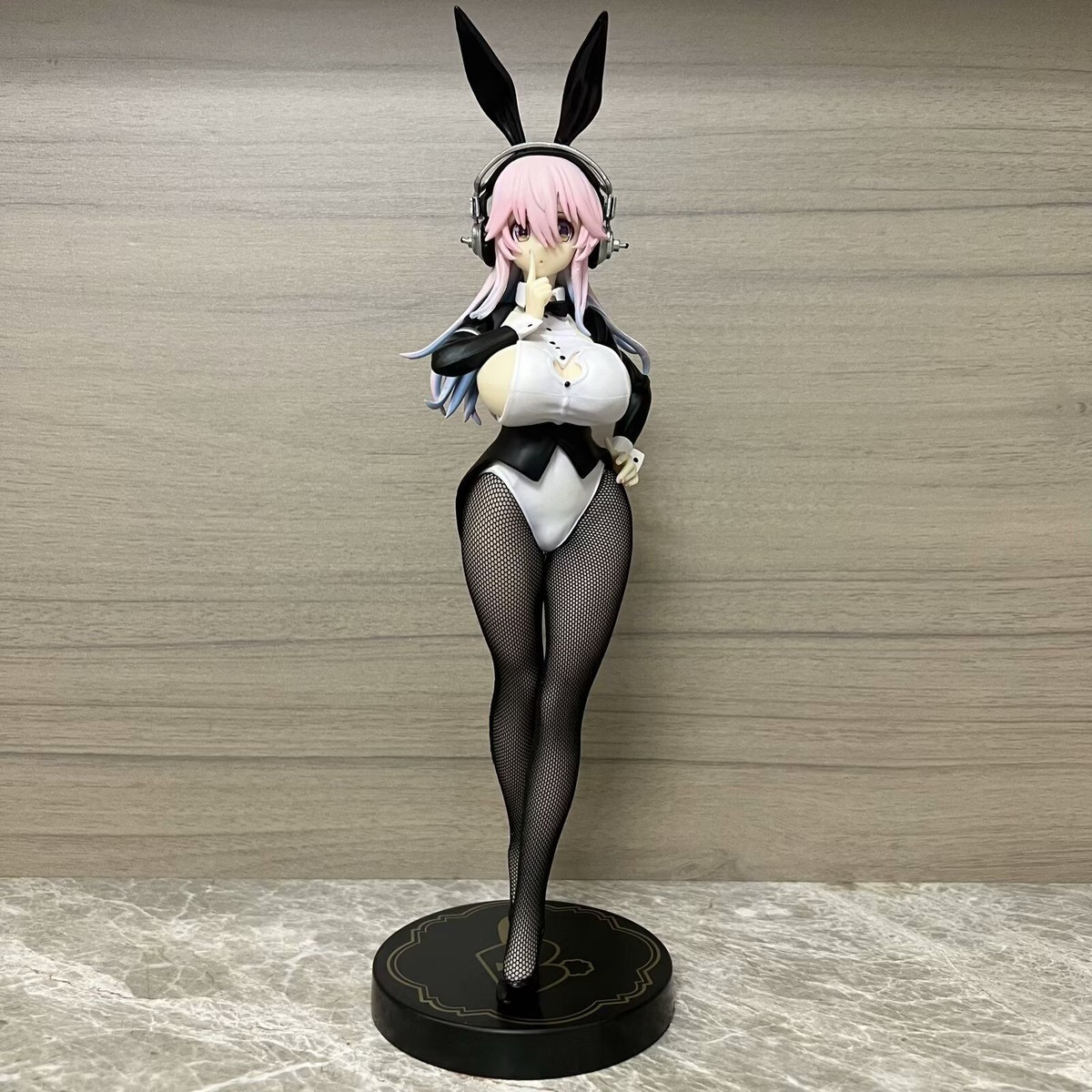 Rabbit Girl BiCute Bunnies Super Sonico Black Silk Action Figure