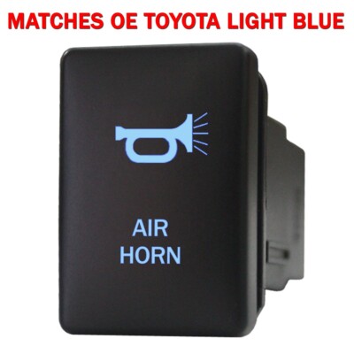 AIR HORN 9B54NBM Push switch 12V For Toyota tacoma Tundra LED NEW BLUE MOMENTARY