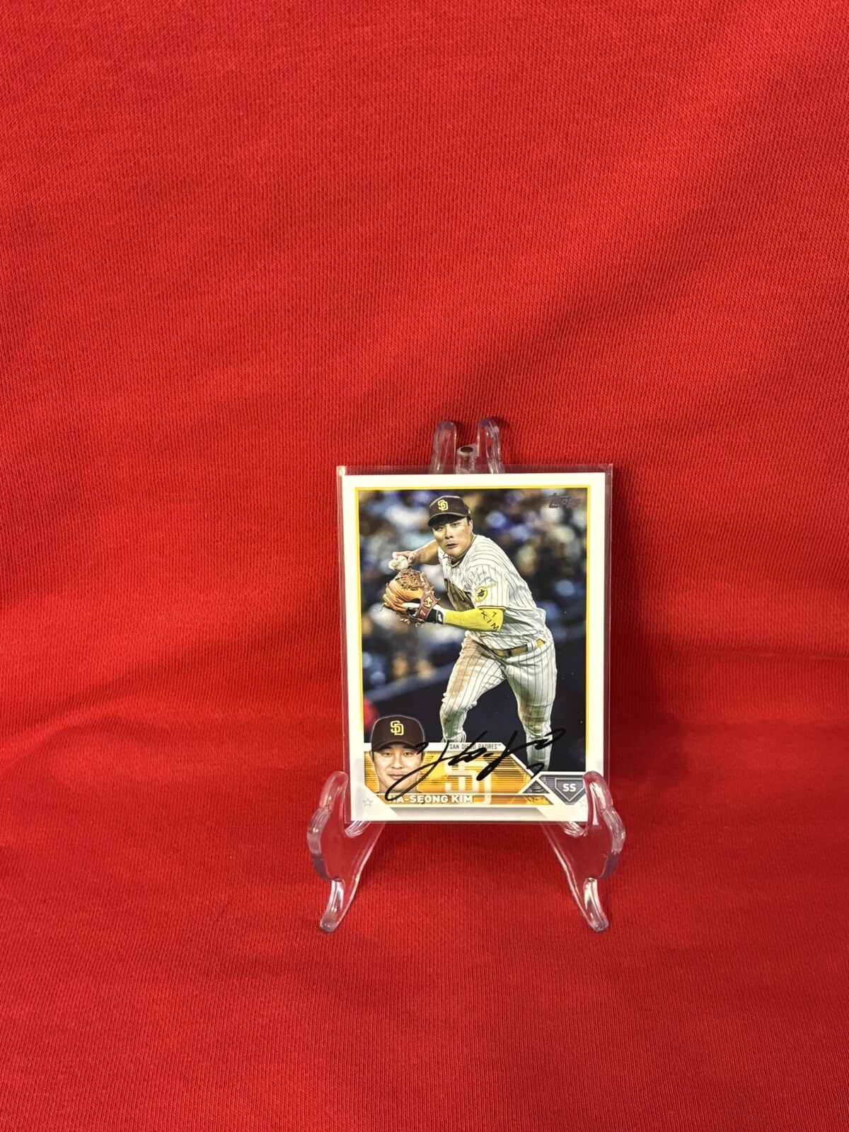 HaSeong Kim Autographed San Diego Padres Baseball Card eBay