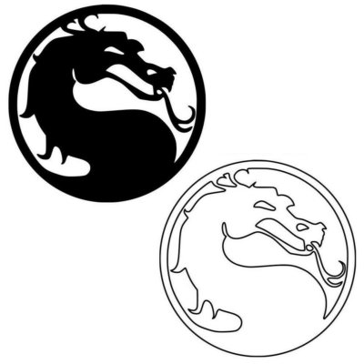 Mortal Kombat Vinyl Decal Sticker Car Window Wall Dragon Logo Design USA Seller - Foto 2