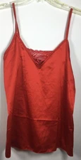 Rachel Roy Intimate Sexy Med Sleep Pajama 2 Pc Set Red Lace Ruffle Tank Shorts