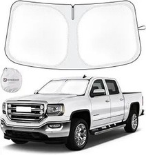 Windshield Sun Shade C Size: For 2019-2026 GMC Sierra/Silverado 1500 2500 3500