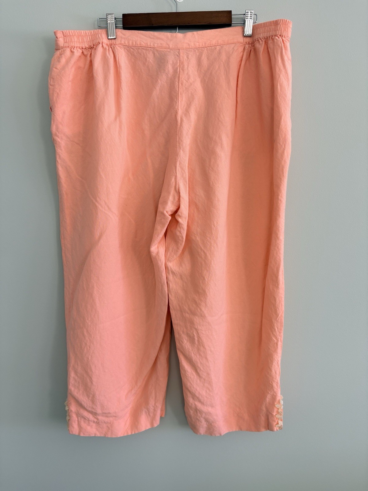 Ruby Rd. Capri Pants Embellished Pockets Linen Bl… - image 5