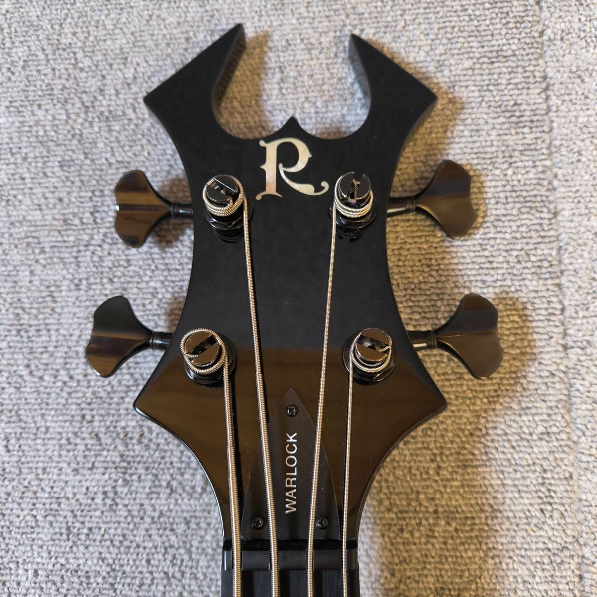 B.C.Rich Warlock Bass Black Electric Guitar Neck-through From