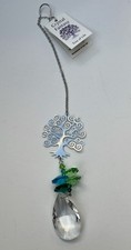 Woodstock Austrian Crystal Fantasy Tree of life NEW Blue and Greeni￼￼