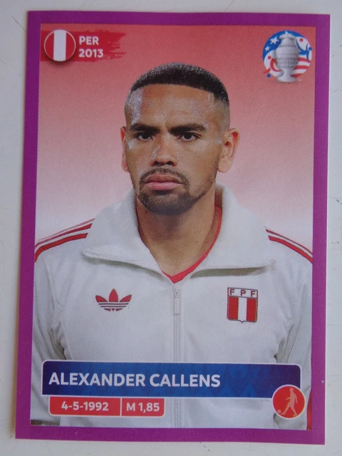 2024 Panini Copa America Alexander Callens PERU 10 PURPLE Border Very Rare
