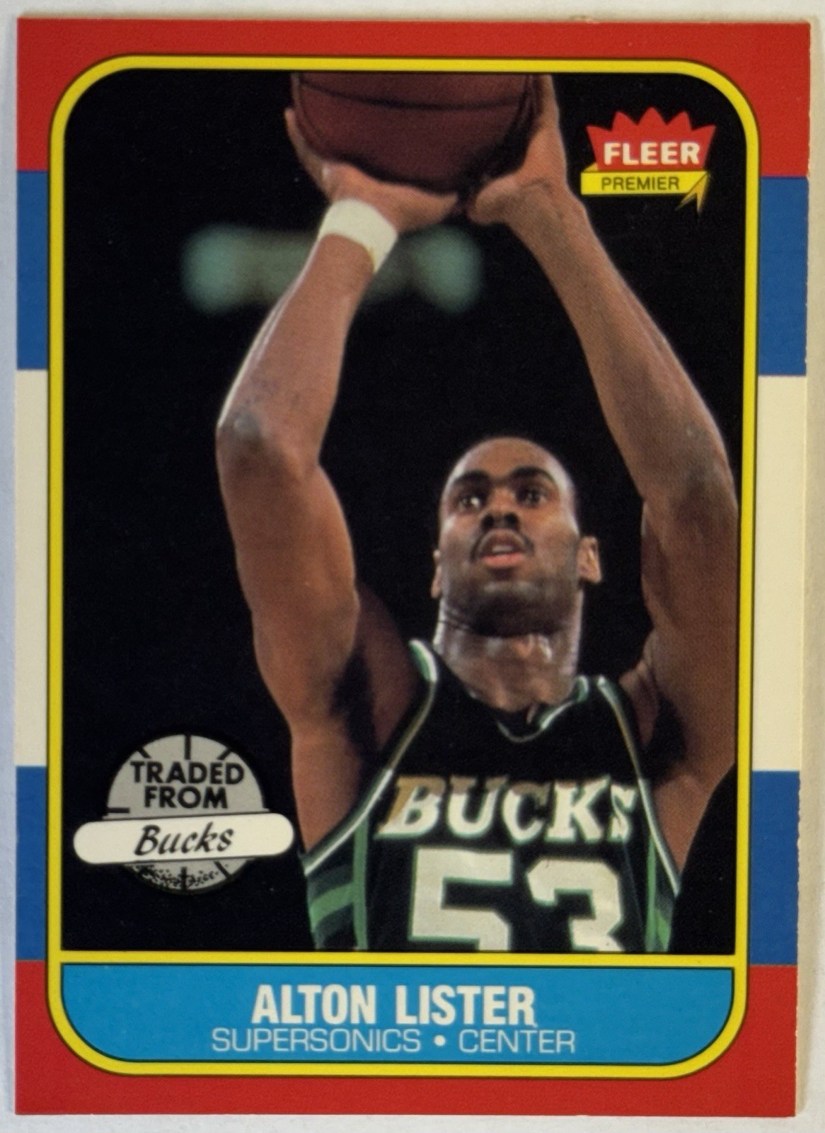 1986-87 Fleer #64 Alton Lister BASKETBALL Seattle SuperSonics