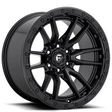 22x12 Fuel Wheels D679 Rebel Matte Black 6-lug Off-road Rims 4pcs