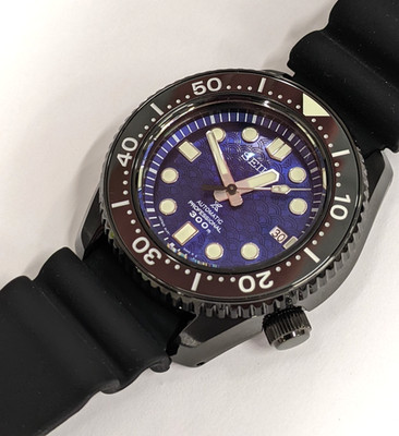 Seiko Prospex Limited Edition Blue Dial Black Rubber Strap 44.3mm Automatic NEW