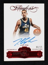 2015-16 Panini Flawless Rookie Auto Ruby 6/15 Trey Lyles #RA-TL Auto 3d3
