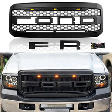 Front Grill For Ford 2005-2007 F250 F350 Super Duty Raptor Style Grille Wletter