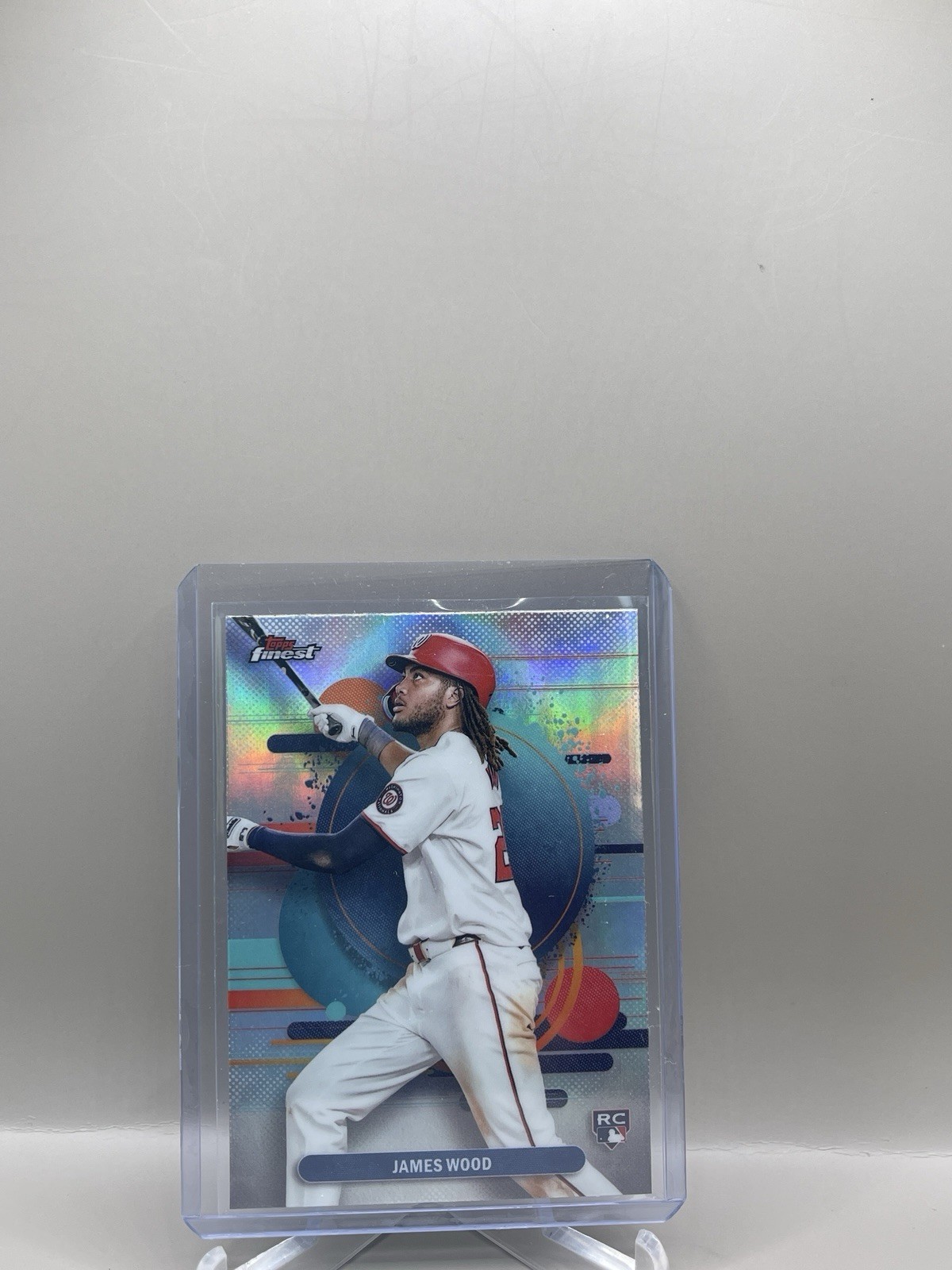 2025 Topps Finest - Uncommon James Wood #200 Refractor RC SP NATIONALS