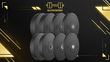 10 kg Dischi Bumper Gommati 51mm Palestra Bilanciere Olimpico Sollevamento Pesi