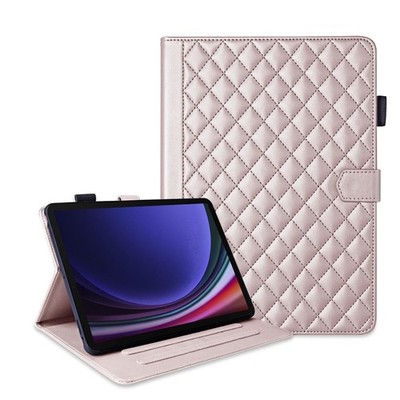 Kunstleder Hülle für Samsung Galaxy Tab S10 FE Plus mit Standfunktion Rose Gold