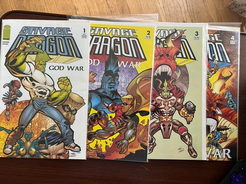 Savage Dragon: God War #1,2,3,4 alle NM von Kirkman (The Walking Dead)