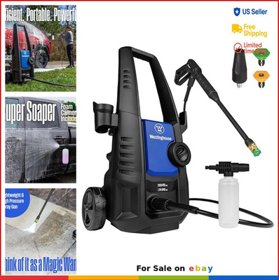 #ad Electric Pressure Washer 2100 PSI with Foam Cannon Turbo Nozzle $161.00