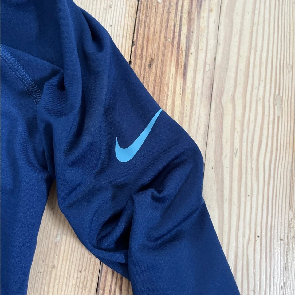 Nike Pro Hyperwarm синий четверть молнии удобный спортивные результаты носить куртка размер m - Изображение 4 из 4