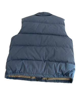 VTG 70s The North Face Goose Down Vest Puffer Brown Tag Blue USA