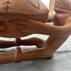 Vintage African Hand Carved Wooden Bowl — photo 9
