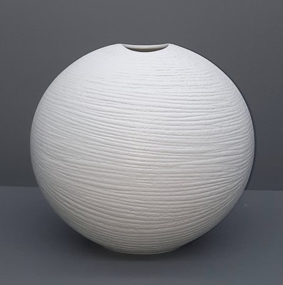 Rosenthal Vase 3563 / 16 * Johan van Loon * Rillen Struktur * 17,5 cm