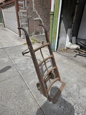 Vintage Cast Iron Cart Hand Truck Dolly Antique