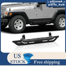 Off-road Side Steps For 1997-2006 Jeep Wrangler Tj 2 Doors Black Running Boards