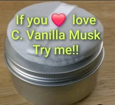 V. MUSK Perfume Fragrance Dusting Body powder  Pick Size 