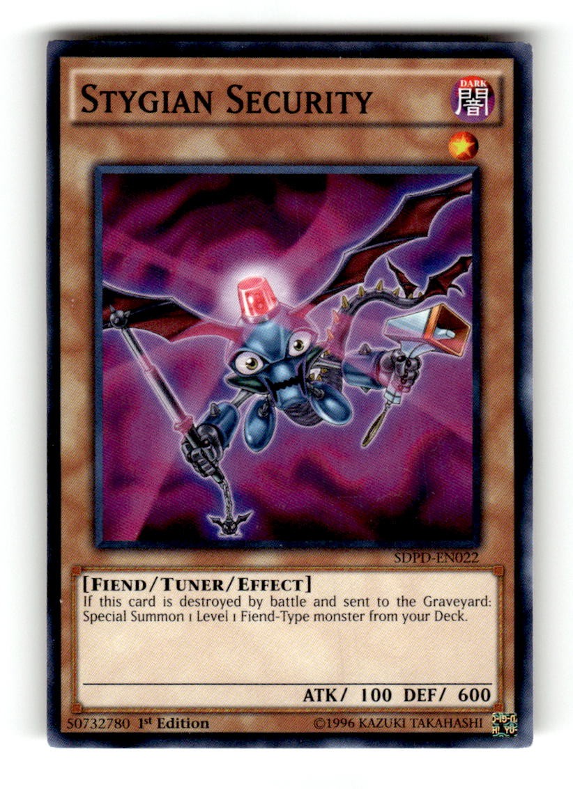 Stygian Security SDPD-EN022 Structure Deck Pendulum Domination YuGiOh 1st Ed NM