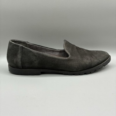 Me Too Cambries Leather Loafers Women s 9.5 M Black Slip On Shoes