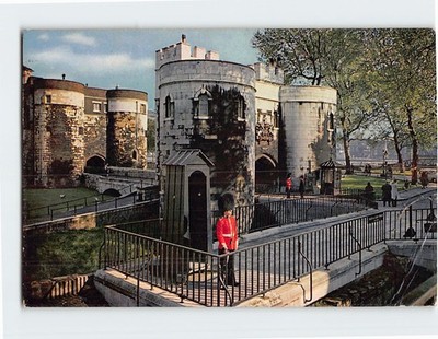 Postcard Sentry at Tower of London England