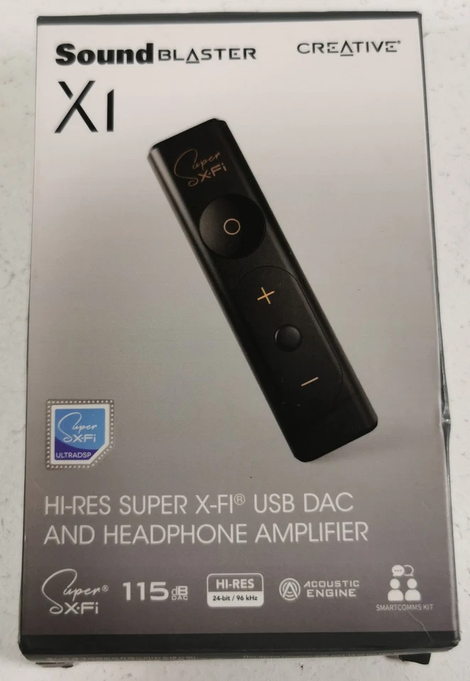 Creative Sound Blaster X1 USB DAC & Headphone Amp Hi-Res Super X-Fi Boxed - Image 2 of 4
