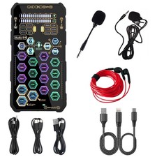 Small Handheld Sound Card Set for Podacsting, Broadcasting, Living, Singing, ...