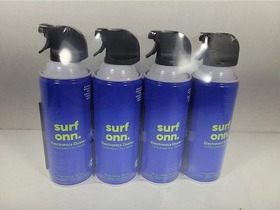 #ad 4 Pack Surf Onn. Electronics Duster 10 Oz Cans Air In a Can Compressed Gas $23.99