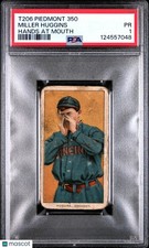 1909-11 T206 Piedmont 350 Miller Huggins Hands At Mouth PSA 1