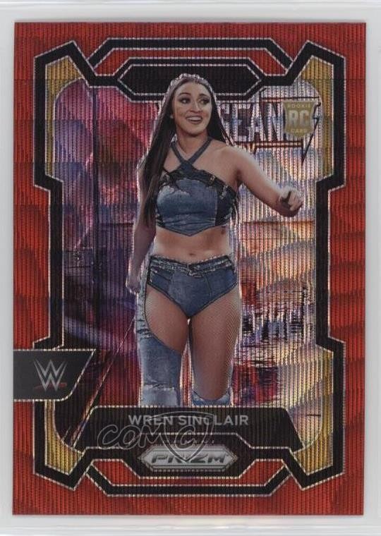 2024 Panini Prizm WWE Ruby Wave Prizm Wren Sinclair #195 Rookie RC 1co7