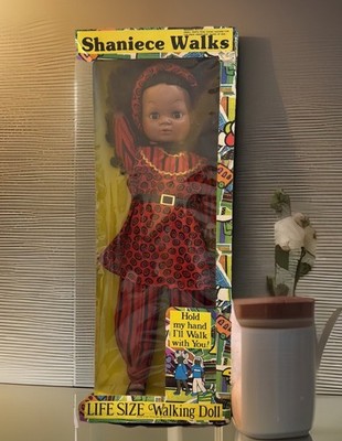 Shanice Walks Life Size Walking Doll Uneeda African American Rare Find VINT