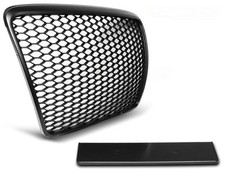 Sportgrill / Kühlergrill für Audi A6 C6 (4F) 09-11 matt schwarz in Wabendesign