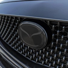 For 2018-2024 Mazda 3 Front Emblem Decal Precut Smoked Vinyl Overlay Tint