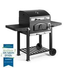 Image of VonHaus Charcoal BBQ 2 in 1 American Style Barbeque Grill and Wood Smoker XL