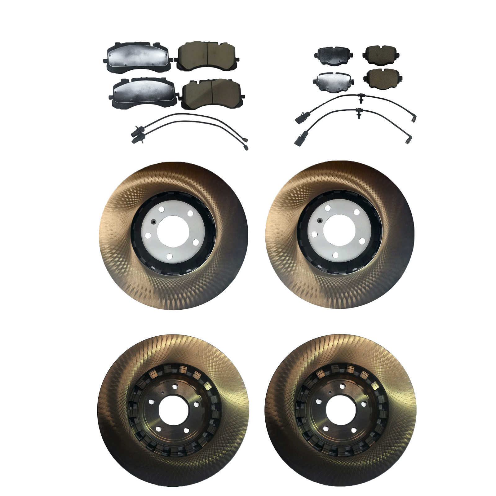 NEW Front and rear brake pads and rotors for 2016-2023 Bentley Bentayga USA-