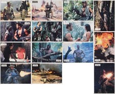 Predator Arnold Schwarzenegger Oreigional Greek Lobby Cards Set 1987