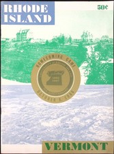 1966 U Rhode Island vs Vermont Welcoming Game Official Football Program