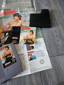Rambo NES CIB, 1988, Nintendo, Vintage Rare ,insert And Paper Tested💥