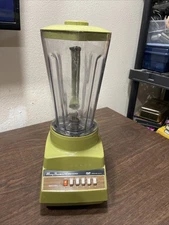 VINTAGE PROCTOR SILEX 5 Speed Blender Avocado Green Working Or Use For Prop