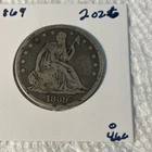 1869-P Seated Liberty Half Dollar — photo from another recent sale