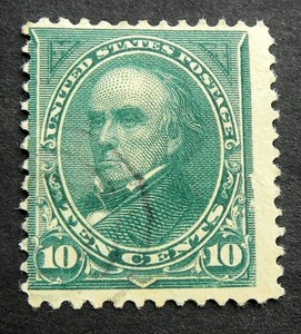 MLHog 1895 - 10c DLW Bureau  #273 10c dark green  (Margins)     VF 10c MLHog