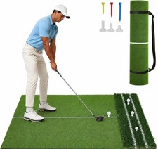 Portable Golf Mat, 5 x 4 ft Golf Hitting Mat, Golf Swing Mat, Golf Mats Practice