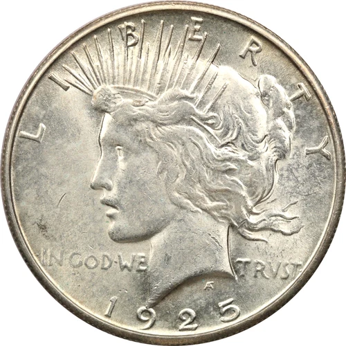 1925-S Peace Silver Dollar $1, Brilliant Uncirculated BU