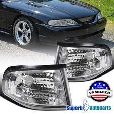 Fits 1994-1998 Ford 94-98 Mustang Svt Gts Gt Corner Lights Turn Signal Lamps